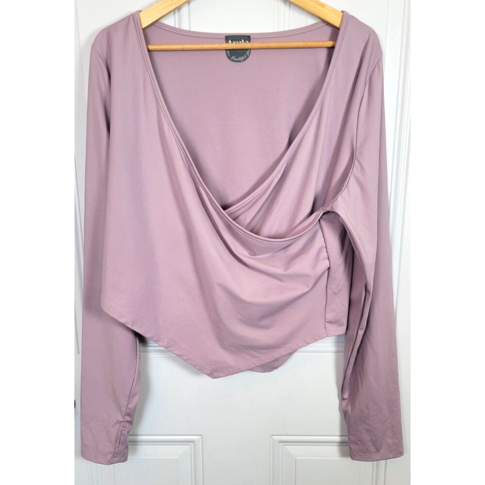 Arula Long Sleeve Faux Wrap Top Size 18-20 (B) Altar'd State Plus Size